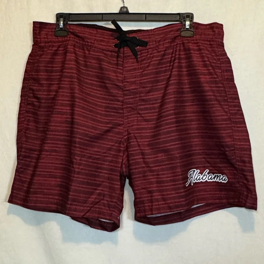 G-150 Men’s American Crown NWOT Red & Black‎ Lined Swim Trunks Size XL